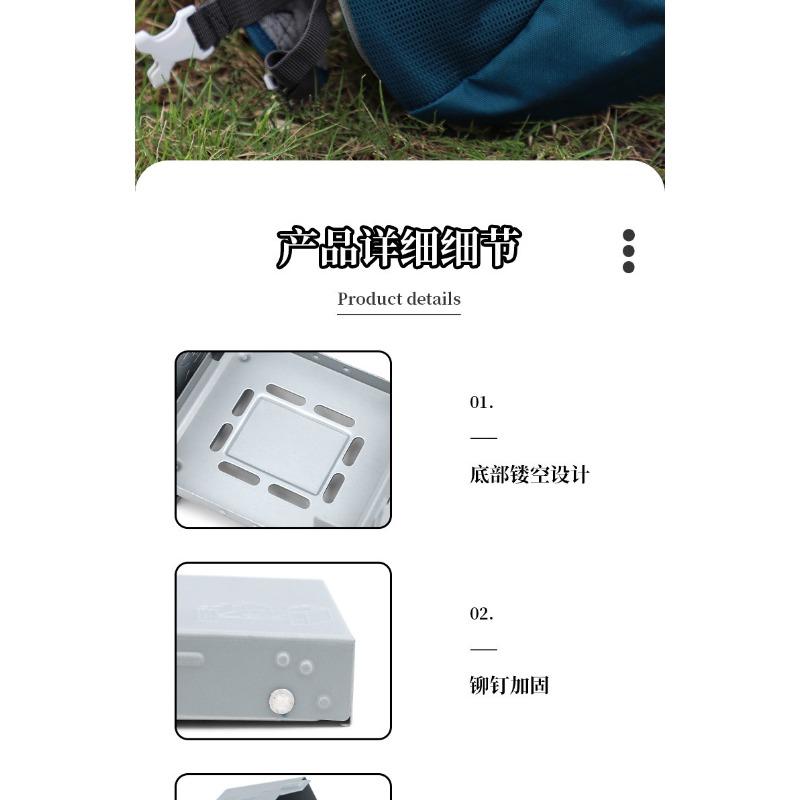 Portable Foldable Outdoor Camping Alcohol Stove For Outdoor Cooking
