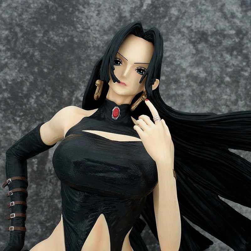 48Cm  One Piece Leather Jacket Empress Boa Hancock Model Figurine Desktop Decoration Action Figures Fans Collect Gift