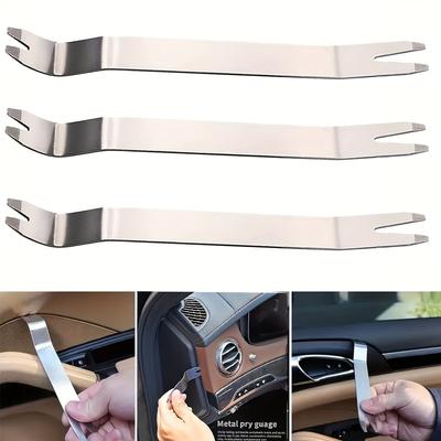 Stainless Steel Pry Board Panel Removal Tool Trim Removal Kit Trim Tools Auto Removal Car Trim Auto Tool Kit To Disassemble