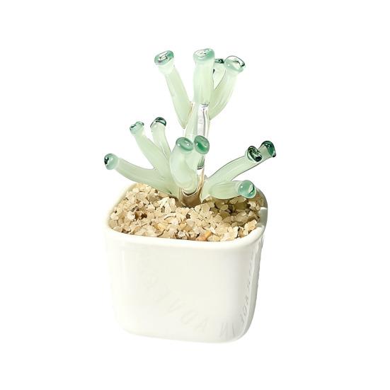 

Mini Glass Planter Desktop Ornaments Small Exquisite Craftsmanship Bright Colorful Handmade Texture for Office Bedroom Living Room Home Decor Gift I