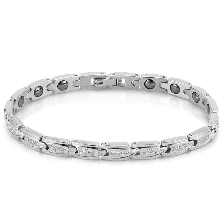 

Браслет из нержавеющей стали с головкой-пулей, инкрустированный цирконием и с многоцветным покрытием, для девочек и подруг