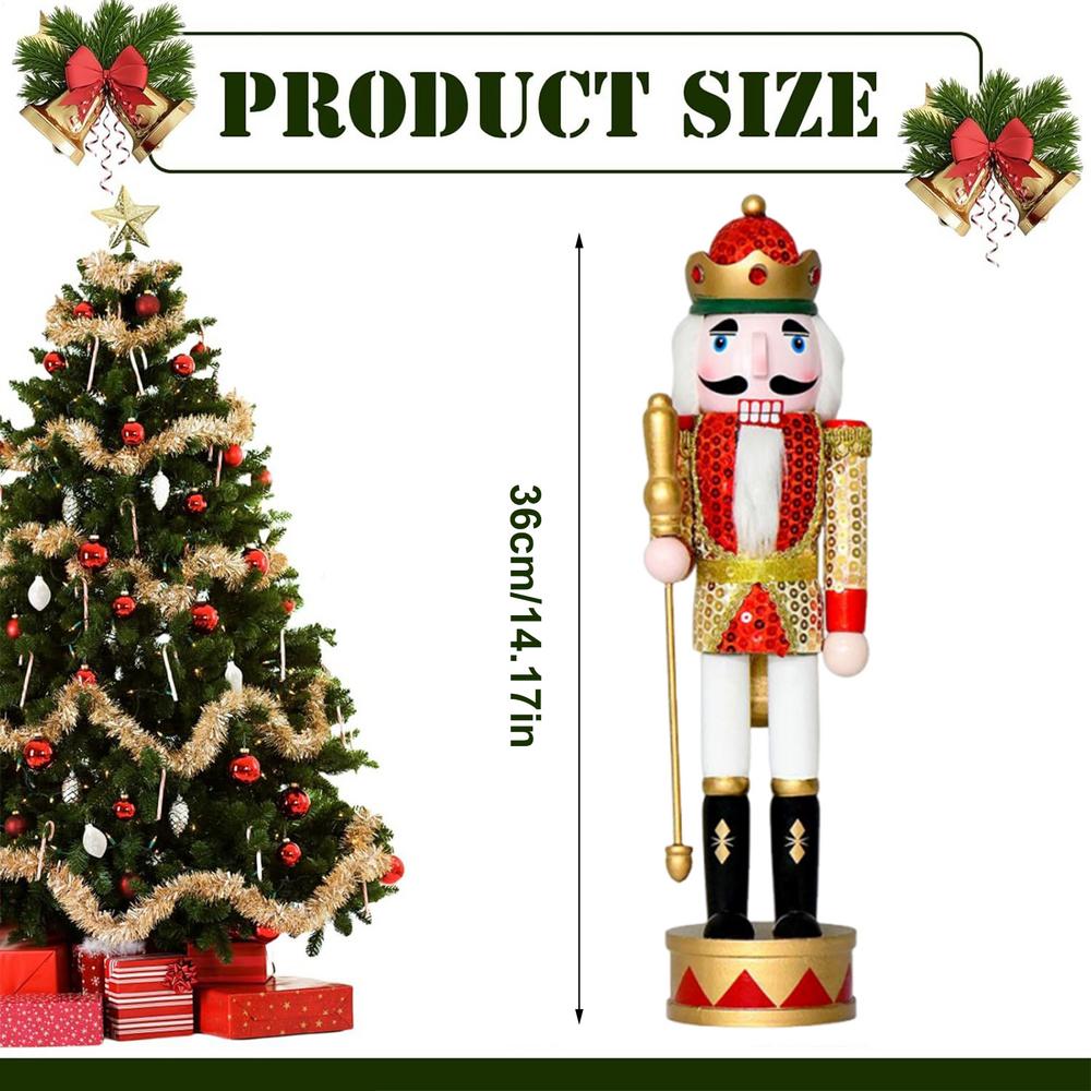 Nutcrackers Figures Christmas Autumn Festive Nutcracker Figures Decor Home Decor For Apartment Fireplace Porch Cafe Desk