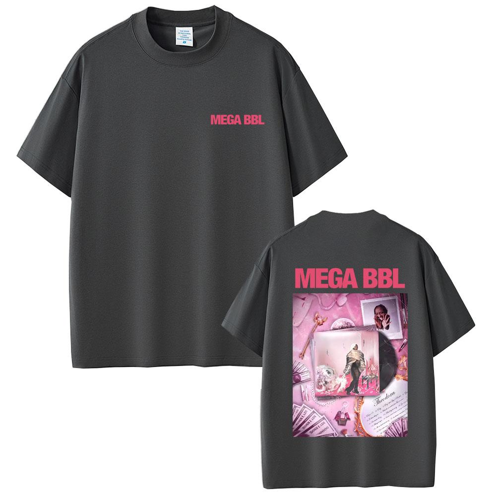 Rapper Theodora Mega Bbl Album Graphic Tshirt Men Women Casual Vintage Cotton Tshirts Unisex Hip Hop Fashion Pop Music T Shirt