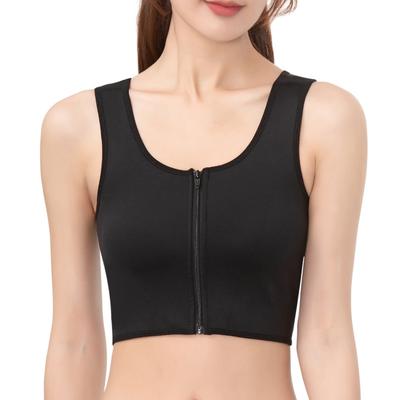 Korsett mit Reißverschluss vorne, flache Weste, Brustbinder, Lesben, Tomboy, nahtlos, Tanktop, Shaper, Bustier, Unterwäsche, Plus Size Shaper