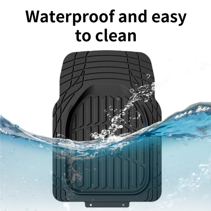 Extra Thick Vehicle Floor Liners Waterproof Car Mats Cutting Design Not Slip strong Interior Accessory for Vehicles