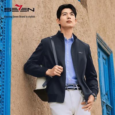 Septwolves Men's Autumn Stand-Collar Business Jacket