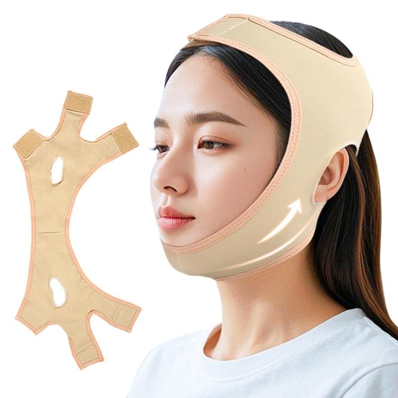 V Line Lifting Mask Chin Strap for Sleeping Face Lifting Belt V Shape Slimming Face Mask Double Chin Reducer for Womens