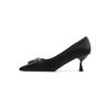 8-6 pointed thin heel high heels for women's new temperament light mouth high heel single shoes for women