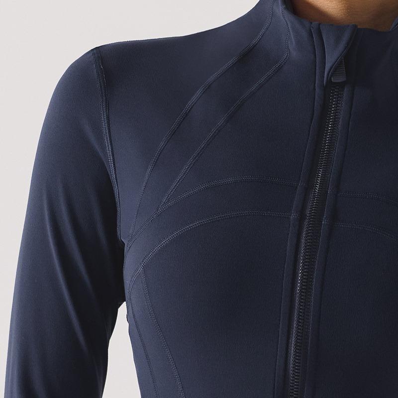 Women's Sports Jacket Stand Collar Zipper Running Slim Yoga Clothes