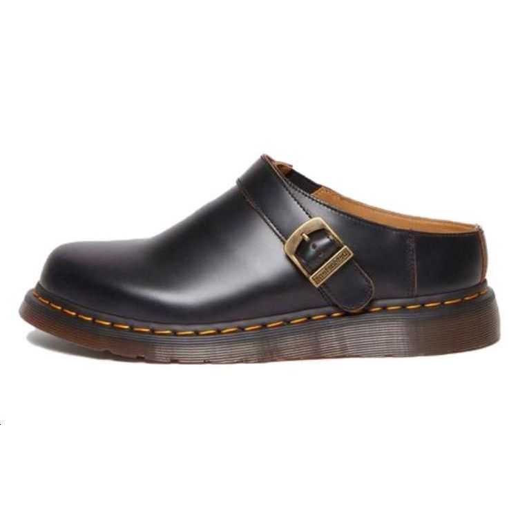 Dr. Martens Isham Vintage Smooth Shoe Black Unisex Sneakers 30627001 41