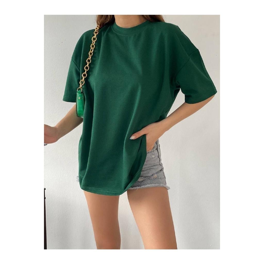 Schwarzes Oversize-Boyfriend-T-Shirt aus Baumwolle für Unisex mit Rundhalsausschnitt