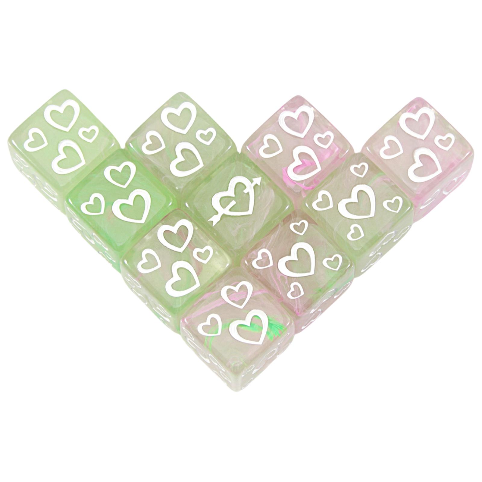 

10pcs 16mm D6 Dice Funny Design for Board Game Puzzle Play Set