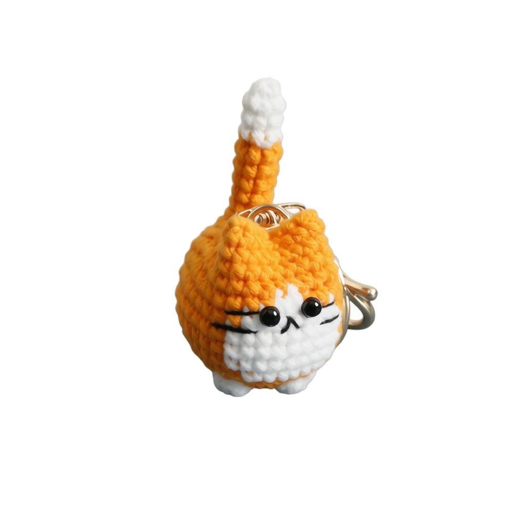Hand Crocheted Toy for Play and - Interactive Toy for Cats