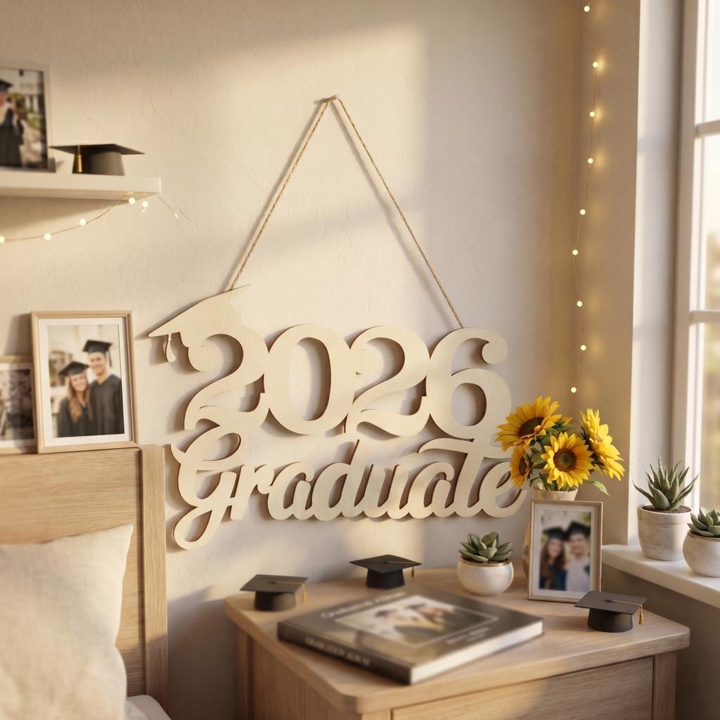 Graduation Wooden Pendant In 2026