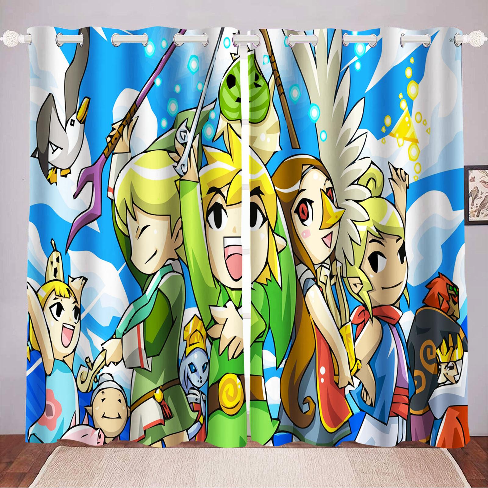 

Легенда о Зельде Домашний декор Гостиная Спальня Шторы для затемнения Игровые Кухонные аксессуары Рождественские подарки 100x140cm