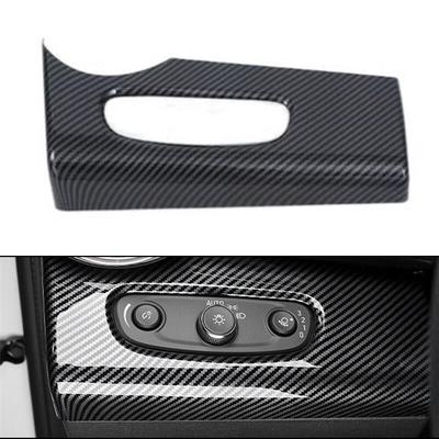 Car Headlight Switch Button Cover Trim Carbon Fiber Interior Trim For Chevrolet For Trax 2023 2024 Car Accessories