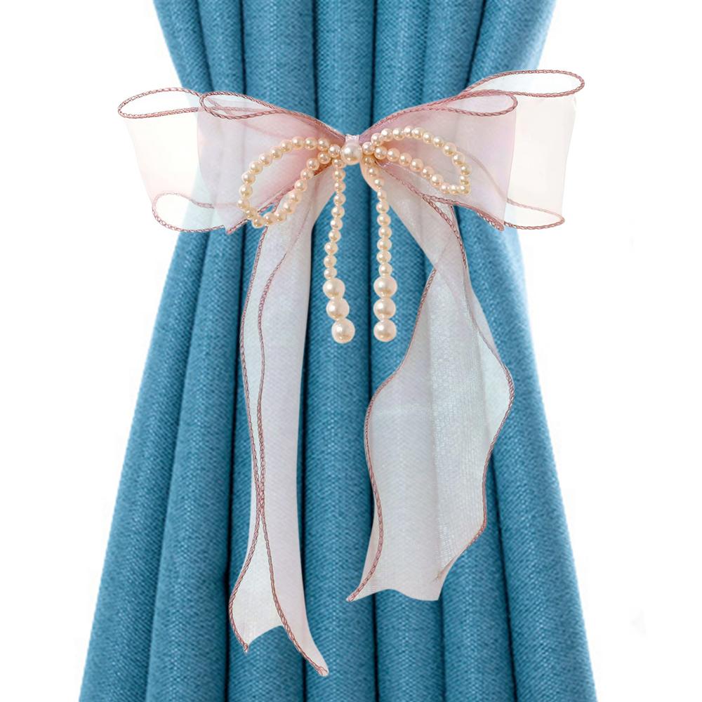 

Drape Pull Backs Bowknot Drape Holders Tiebacks Draperies Holders Window Decor Bow Shape Drapery Tiebacks Decorative Holdbacks