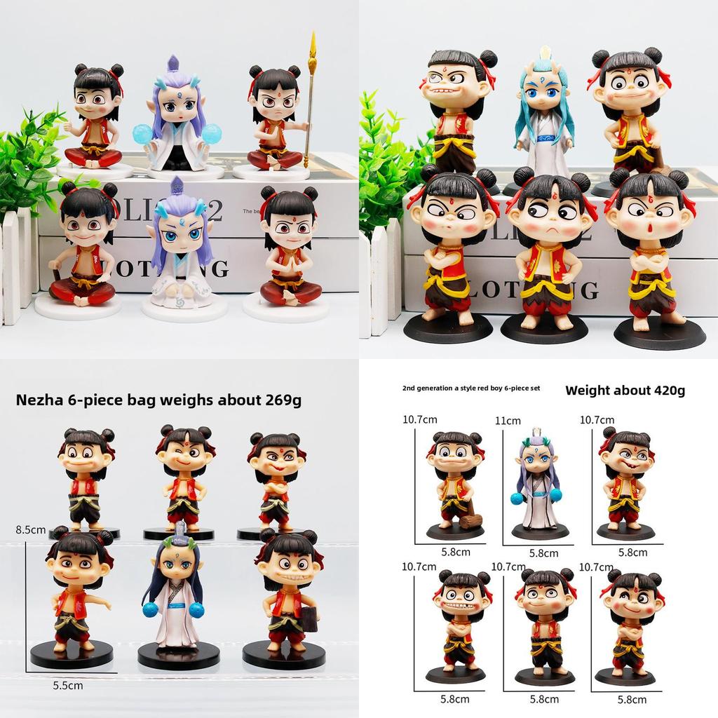Nezha Series Pvc Blind Box Figures With Assembly For Collectors Display And Kids Room