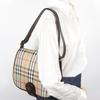 BURBERRY Nova Check Shoulder Bag beige canvas/leather Women Used