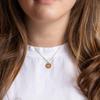 Stainless Steel Hand Painting Totem Pendant Necklace Female Butterfly Star Zircon Furnace Vacuum Electroplating 18K Gold Protection
