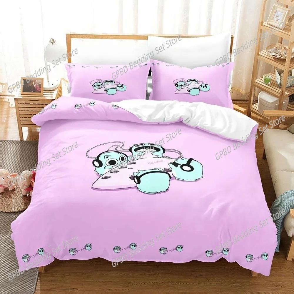 New 3D Print Anime Blue Hamham Bedding Set Bedroom Soft Modern Bedspreads Comefortable Duvet Cover Quilt Cover And Pillowcase