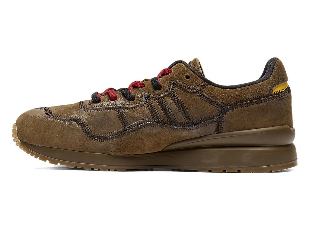 1183C447-201 ONITSUKA TIGER Tiger Ally Stitch Brown Storm Vibrant Yellow(Men's)