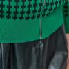 Maxza Square Pattern Knit Zip Up Jumper Zc10qj006on