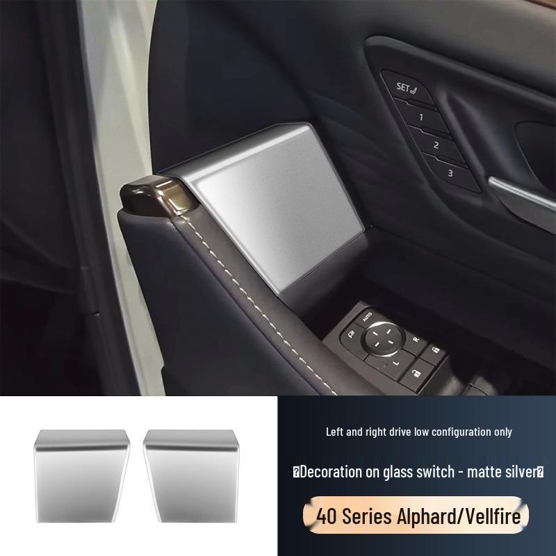 Elfa 40 Series Vellfire Glass Switch Upper Panel Armrest Sticker 23-24.