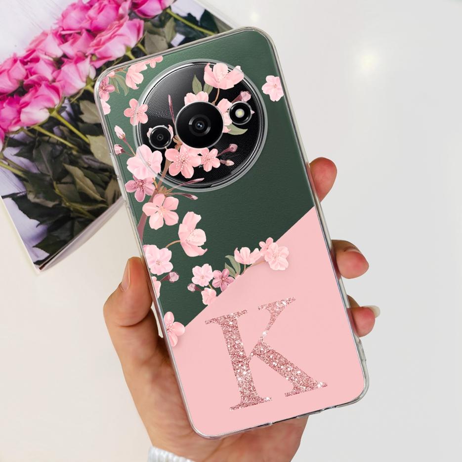 For Xiaomi Redmi A3 Case 2024 New Letters Cover Clear Silicone Soft TPU Phone Case For Xiaomi Redmi A3 RedmiA3 Back Cover Bumper