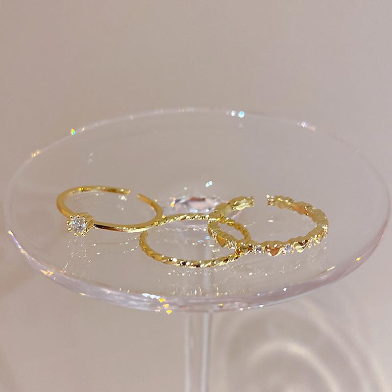 Copper Womens Fashionforward Ring With Adjustable Fit And Eyecatching Elements Geometric