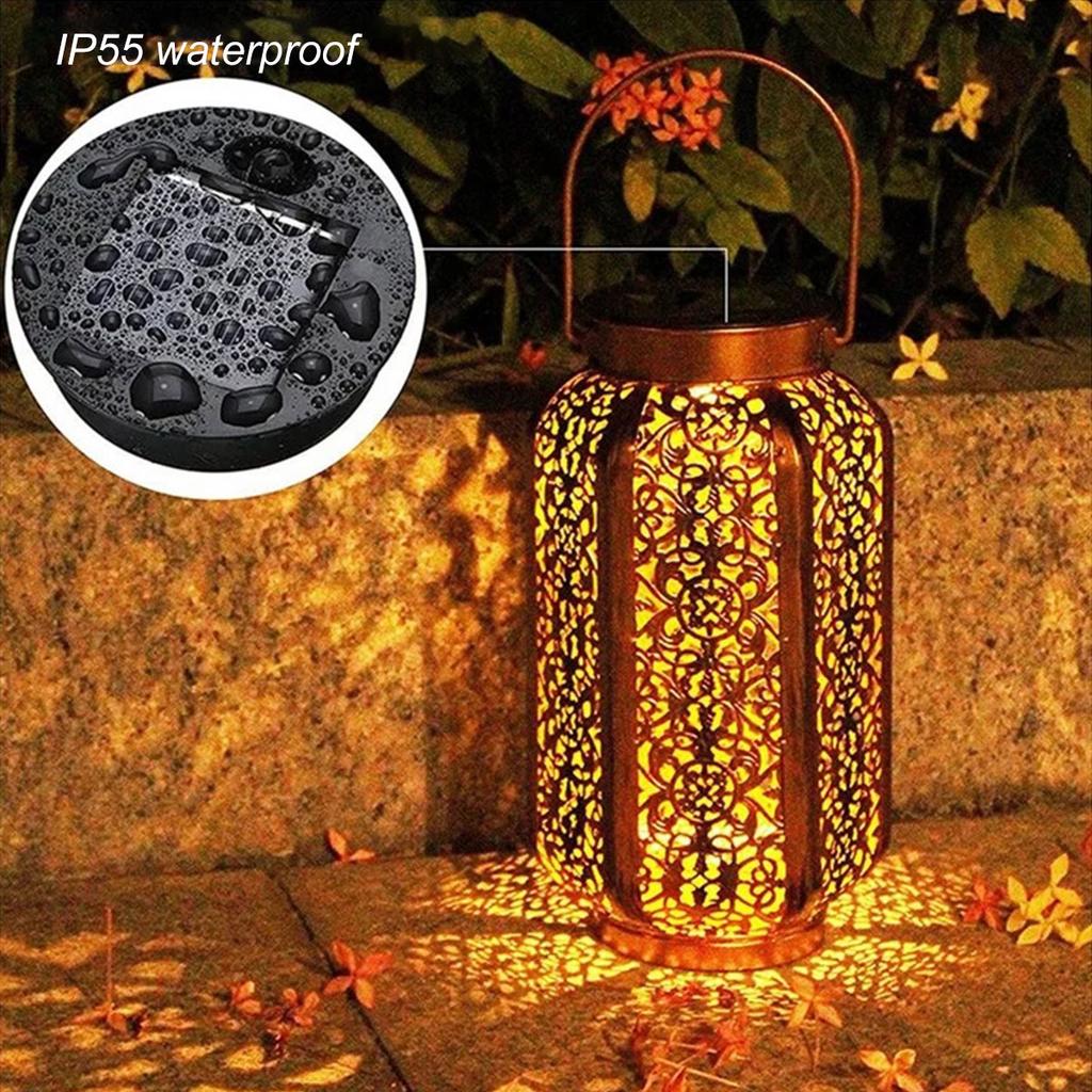 Solar Lantern Light Replacement Tops LED Round Solar Panel Lantern Lids Solar Lights Replacement Parts with 30 LED String Lights