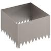 Lawn Edging 4 pcs 60 x 60 x 35 cm Steel Rusty