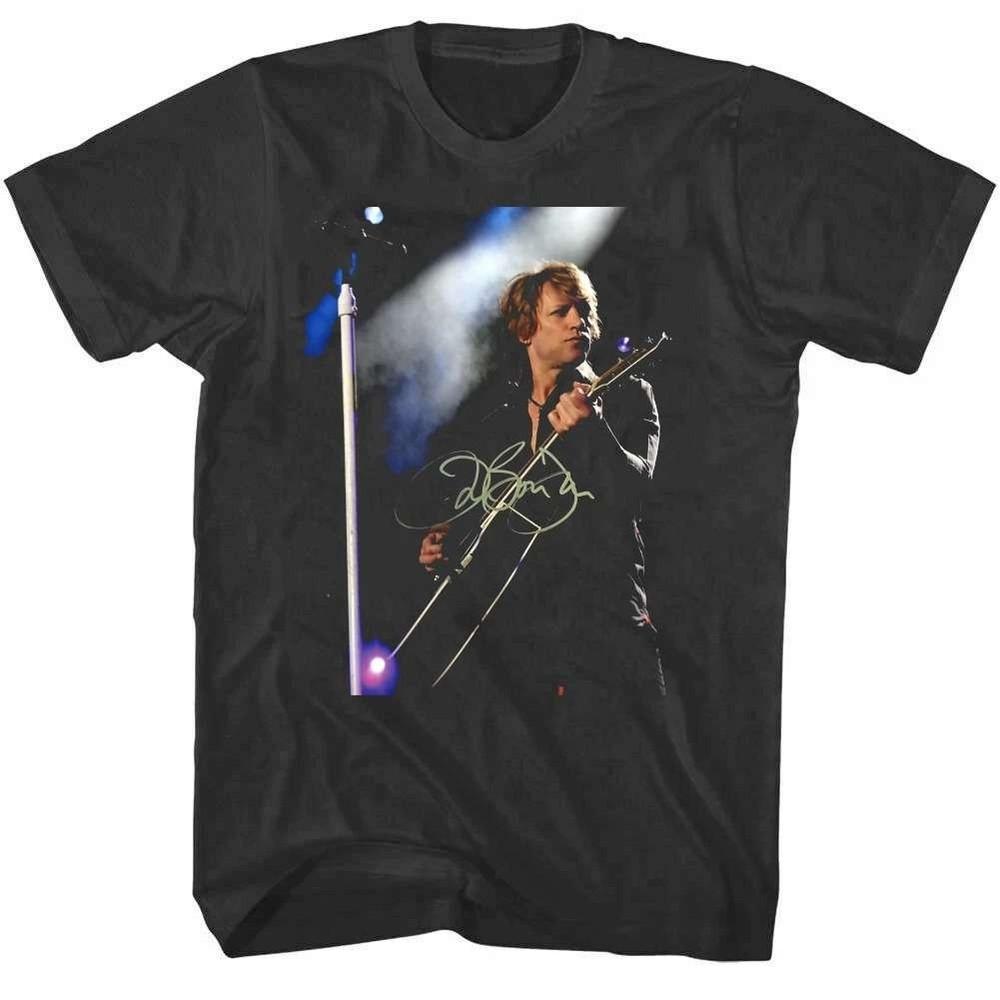 

Bon Jovi Singned Adult MUSIC T-Shirt T-shirt Size S-4XL Cotton Unisex T-Shirt XXXL