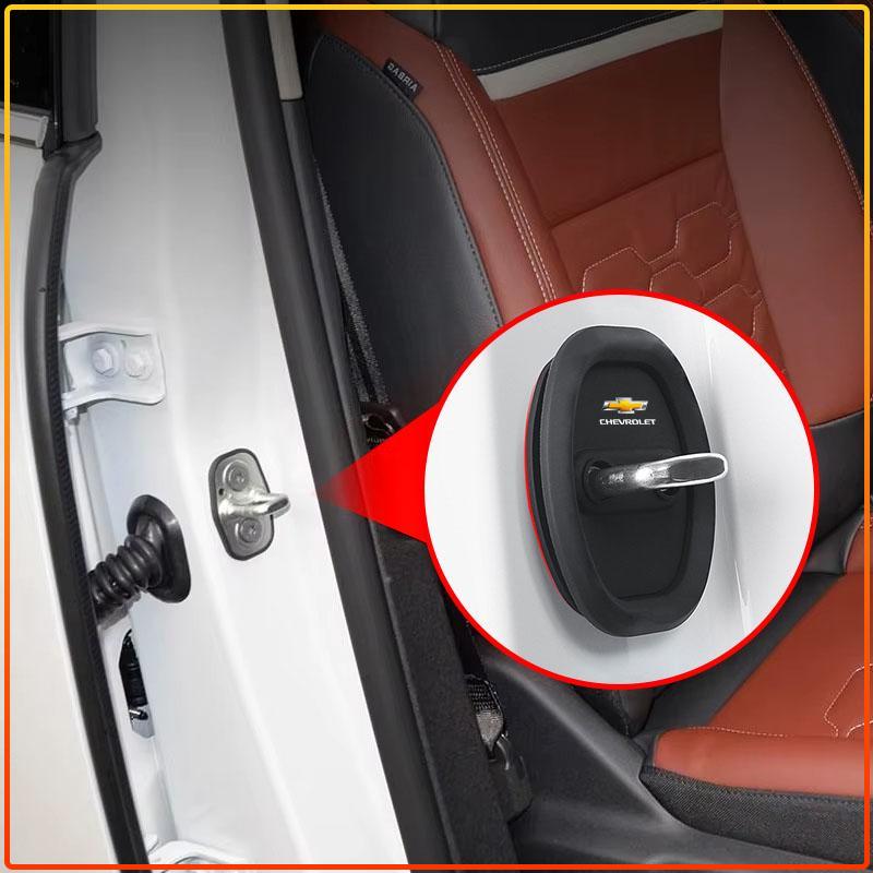 4Pcs Silicone Car Door Lock Protector Cover Auto Accessory Styling For Chevrolet Colorado Cruze Captiva Malibu Aveo Camaro Sonic Tahoe Impala Equinox