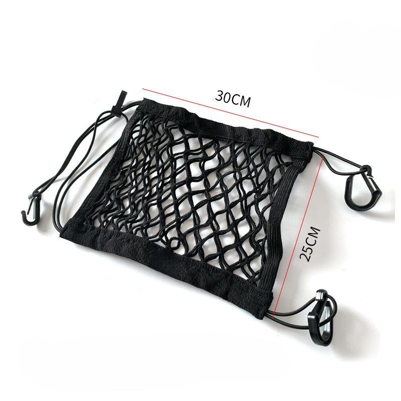 Motorcycle cargo net, high-elasticity motorcycle fixed net, helmet storage cargo net, hooked luggage net