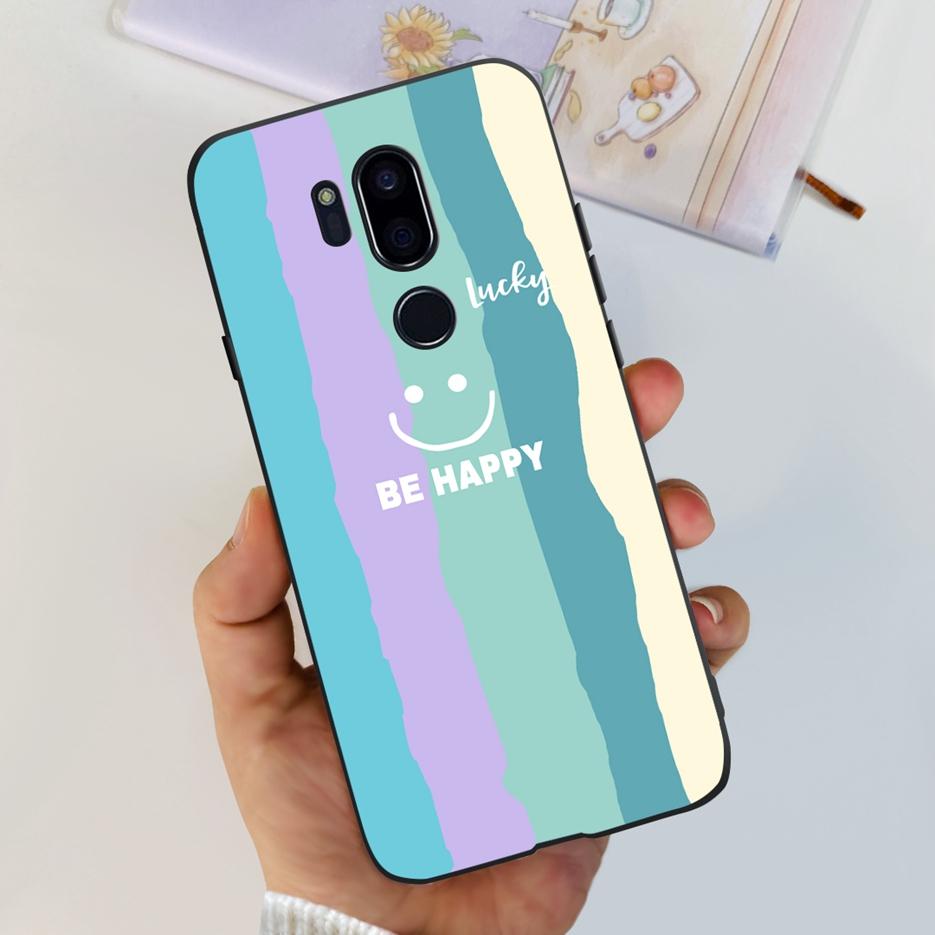 

For LG G7 thinQ Case G710EM LM-G710 G710 Luxury Painted Cover Soft Silicone Phone Cases For LG G7 ThinQ Back Covers 6.1 Bumper LG G7 thinQ