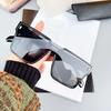 Oversized Sunglasses Square Women Sun Glasses Female Eyewear Eyeglasses One Piece Frame UV400 Shade Fashion Men Driving Glasses