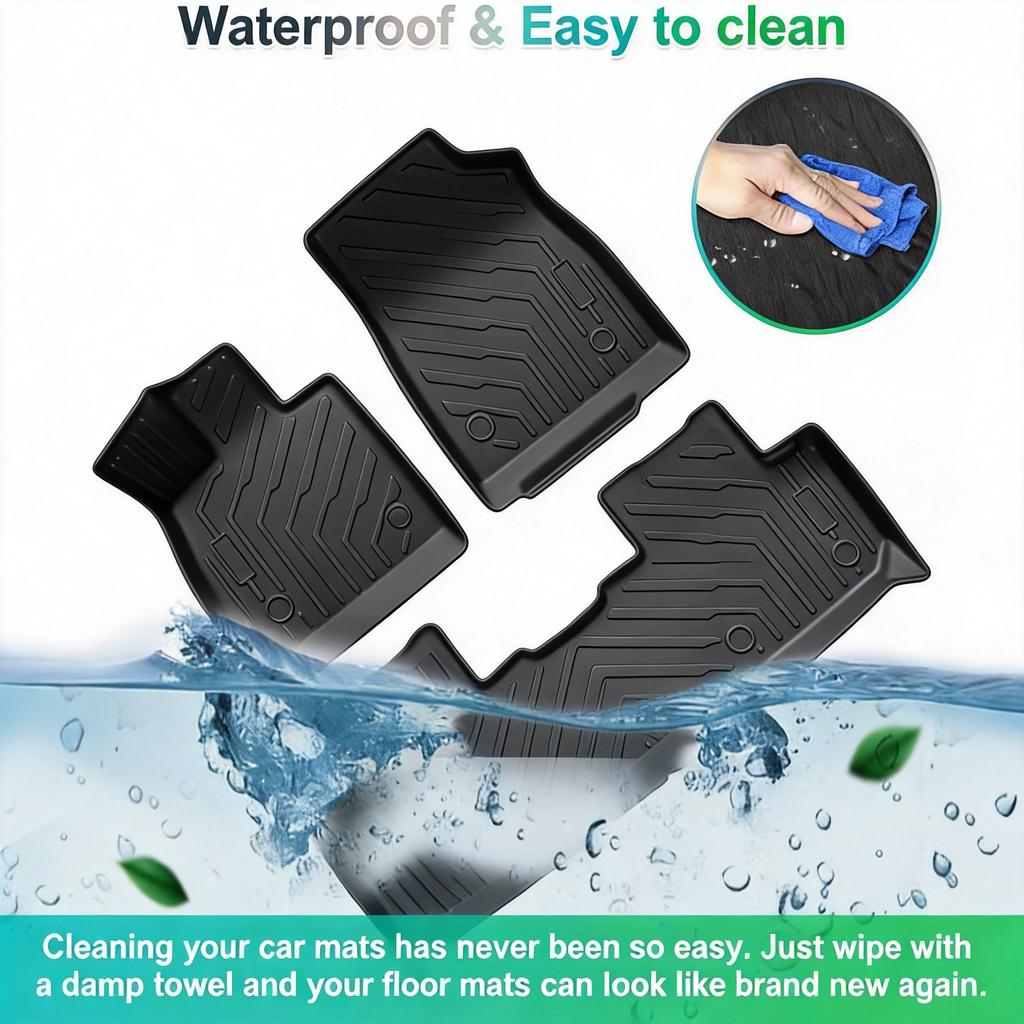 BYD Song Plus DMI 2024-2026 TPE Floor Mats Full Cover All Weather Waterproof Non Slip Car Floor Liners Custom Fit Interior Acces