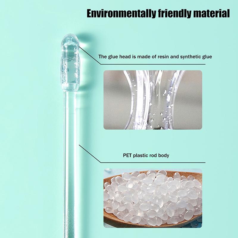 24Pcs/Box Disposable Sticky Ear Digger Pick Reusable Ear Cleaner Soft Ear Wax Removal Tool Earwax Remover For Olders Adult Kid