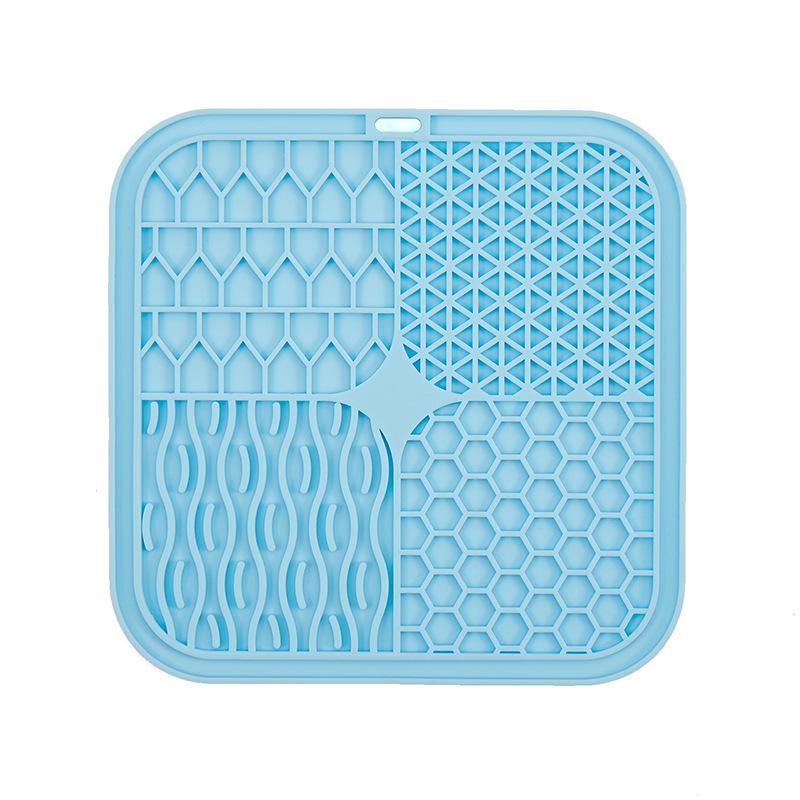 Silicone Lick Pad Slow Feeder Mat with Suction Cups, Food-Grade Pet Feeding Placemat