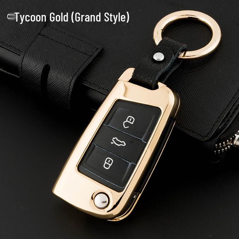 Volkswagen Key Case Cover for Touareg, Golf 7, Sportsvan, Lamando, Lingdu, Touron, Tiguan L (Women's Edition)