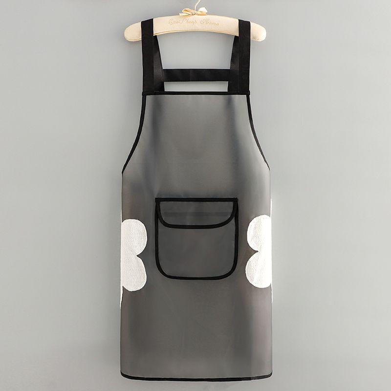 Unisex TPU Transparent Waterproof Apron: Fashionable, Oil-Proof, Ideal for Home, Kitchen, or Restaurant Dishwashing & Seafood Prep