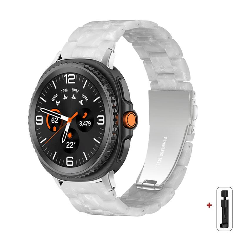 

Resin Band for Samsung Galaxy Watch 8 40 44MM/8Classic 46mmTransparent Strap Women Bracelet for galaxy Ultra 2025/7 47mm Correa for galaxy ultra2025