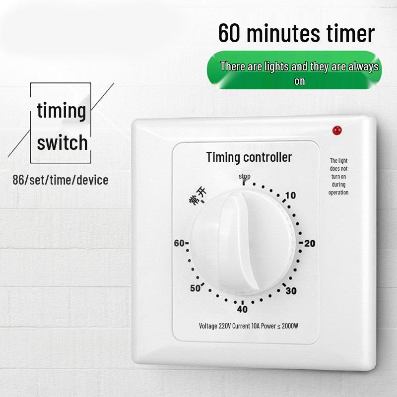 60-Minute 220V Timer Switch: Automatic Power Off for Water Pumps