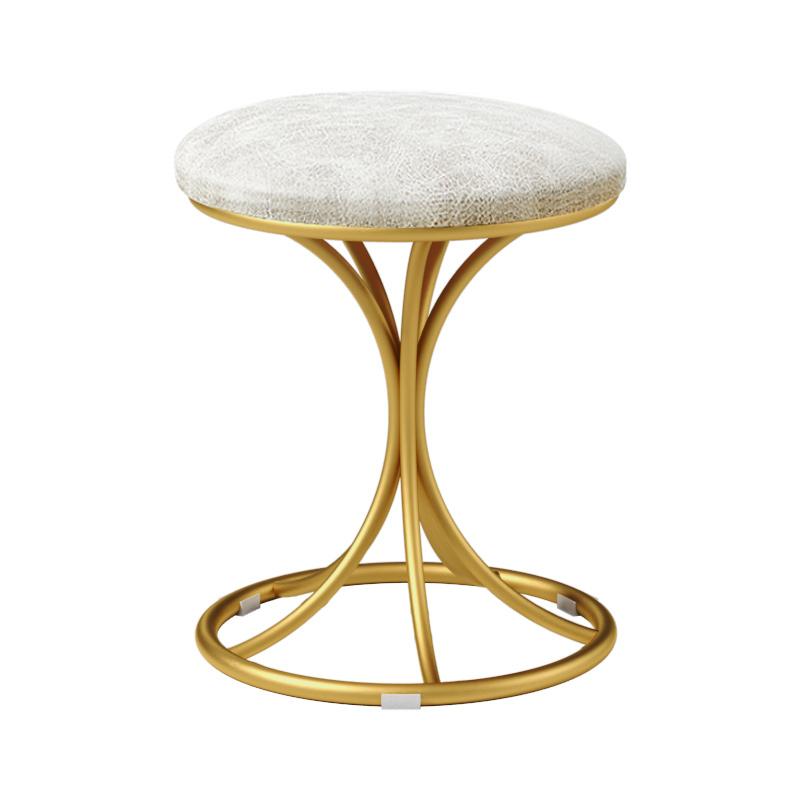 Nordic Tragbare Samt Metall Eitelkeit Hocker Esszimmer Stuhl Moderne Wohnzimmer Schlafzimmer Möbel Make-Up Stühle Flur Schuhe