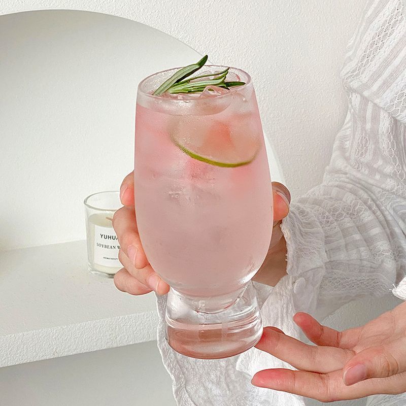 Glass Fruit Tea Cup Summer Home Creative Transparent High Beauty Female Cold Drink Drinking Juice Beer Cup Glassware