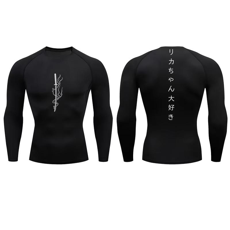 Baibao QIQI Men's Summer Short Sleeve Compression Shirt - Quick Dry Gym Workout Top, Breathable Running Tee with Sun Protection 908 S