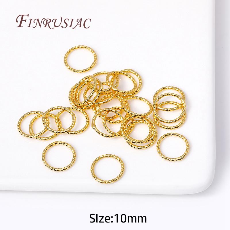 6/8/10/12MM Runde Verdrehte Geschlossene Ringverbinder Für DIY Schmuckherstellung Zubehör Zubehör für Schmuck Großhandel