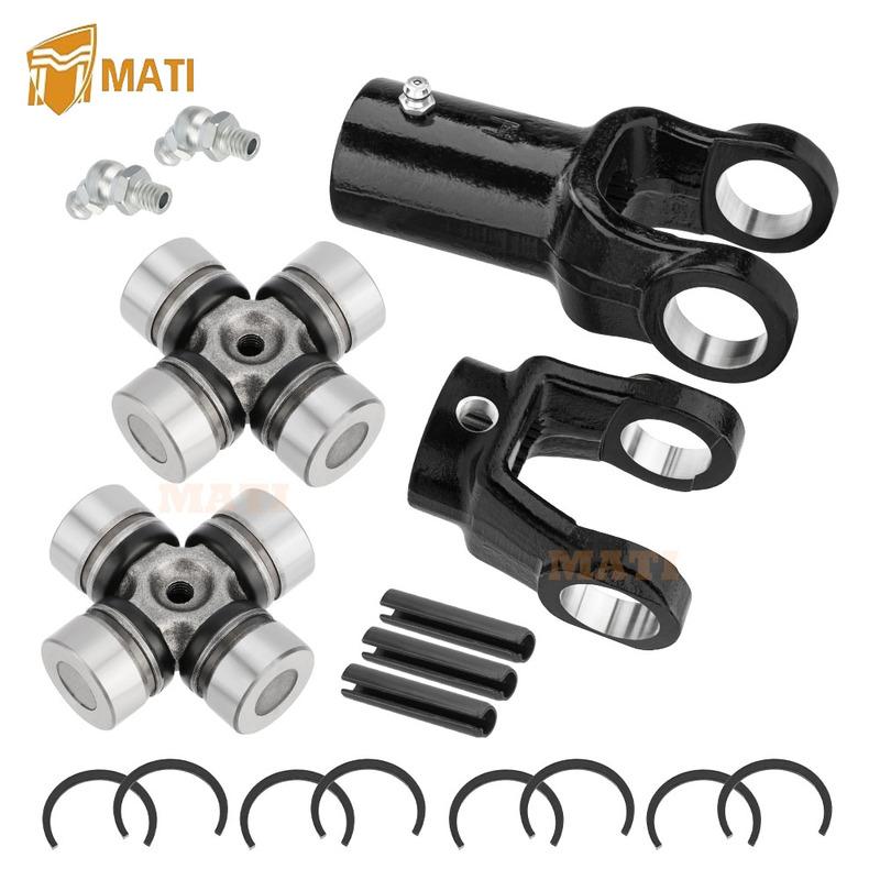 M MATI Front Prop Shaft Yoke & U-Joint (2 Side) for Polaris Brutus HD 2013-2018 3235502 3235503 3235500