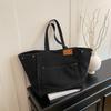 Casual and Simple Commuting Tote Bag Versatile Student Class Single-shoulder Tote Bag